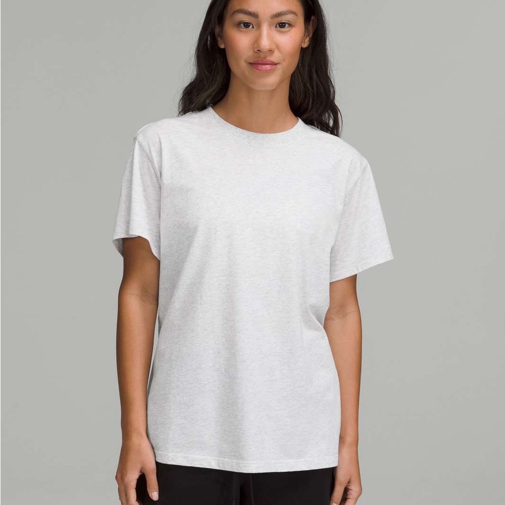 Lululemon All Yours Cotton T-Shirt Heathered Core Ultra Light Grey